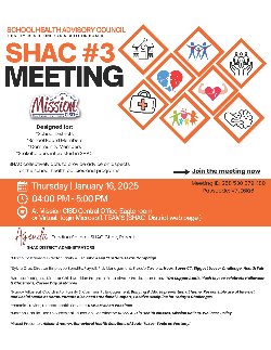 SHAC #3 Meeting - School Health Advisory Council